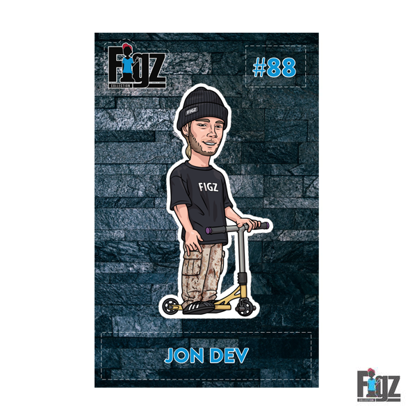 Figz Stickers and merchandize available at OddStash Freestyle Stunt Scooter Shop Singapore